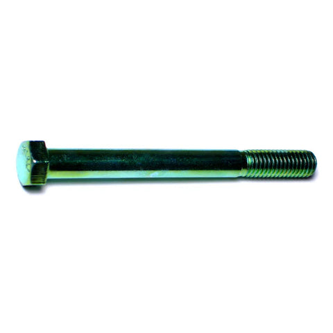7/16"-14 x 4-1/2"L Green Rinsed Zinc Coarse Thread Hex Cap Screws (1 lb Bag) (05891)
