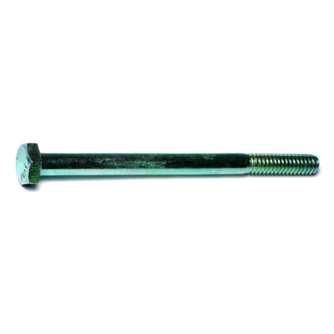 1/4"-20 x 3-1/2" Green Rinsed Zinc Coarse Thread Hex Cap Screws (1lb Bag) (05842)