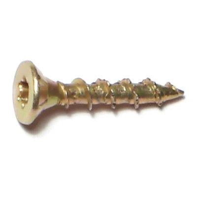 #6 x 3/4" Zinc Plated Steel Star Drive Interior Nibs Bugle Head Wood Screws (24095)