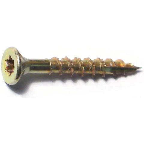 #8 x 1-1/4" Zinc Star Drive Interior Nibs Bugle Head Wood Screws (24100)