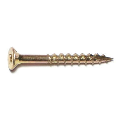 #8 x 1-1/2" Zinc Star Drive Interior Nibs Bugle Head Wood Screws (24101)