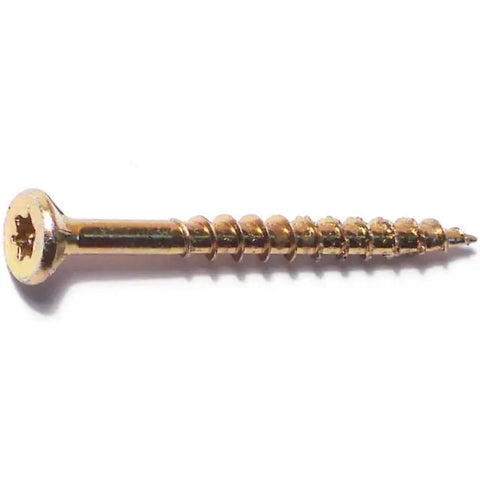 #8 x 1-3/4" Zinc Star Drive Interior Nibs Bugle Head Wood Screws (24102)