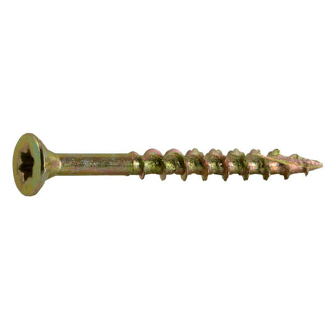 #6 x 1-1/2" Zinc Star Drive Interior Nibs Bugle Head Wood Screws (24098)