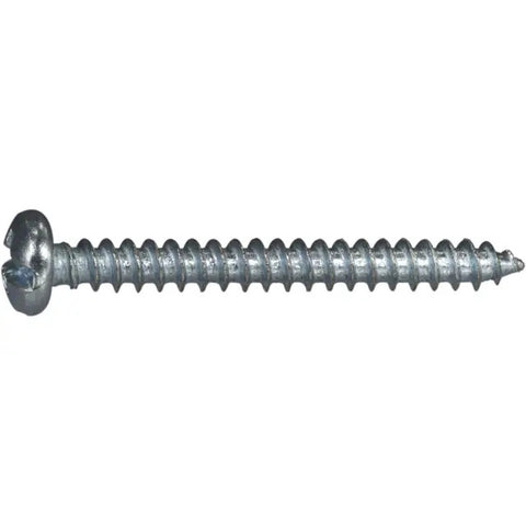 #8 x 1-1/2" Zinc Plated Combo Pan Head Sheet Metal Screws (10137)