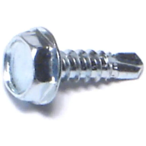 #6-20 x 1/2" Zinc Plated Hex Washer Head Self-Drilling Screws (12019)