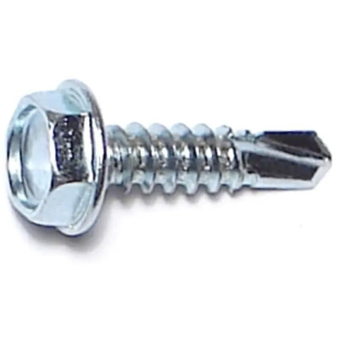 #10-16 x 3/4" Zinc Plated Hex Washer Head Self-Drilling Screws (10279)