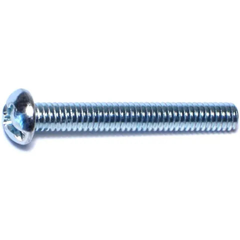 #8-32 x 1-1/4" Zinc Plated Coarse Thread Combo Round Head Machine Screws (11952)