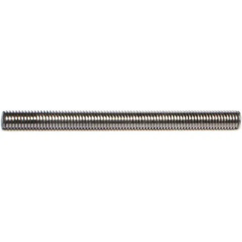 8mm-1.25 x 100mm Zinc Plated Low Carbon Coarse Thread Threaded Rods (88742)