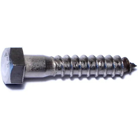 Midwest Fastener 3/8" x 2" 18-8 Stainless Hex Head Lag Screws (83494)