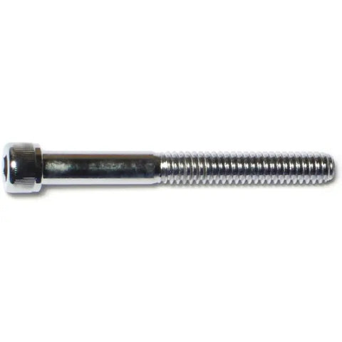Midwest Fastener 1/4"-20 x 2-1/4" Chrome Plated Grade 8 Coarse Thread Knurled Socket Cap Screws (87148)