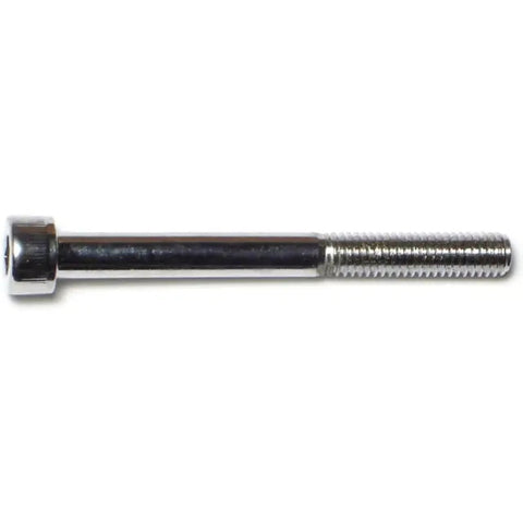 6mm-1.0 x 60mm Chrome Plated Class 12.9 Coarse Thread Knurled Head Hex Socket Cap Screws (87071)