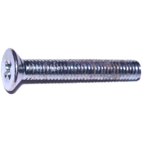 3mm-0.5 x 20mm Zinc Plated Class 4.8 Coarse Thread Phillips Flat Head Machine Screws (88569)
