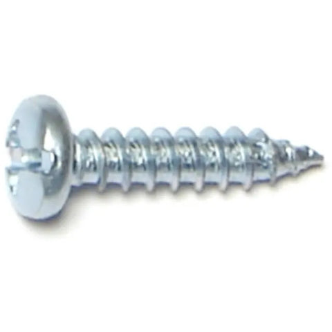 Midwest Fastener #6 x 5/8" Zinc Plated Combo Pan Head Sheet Metal Screws - 21265