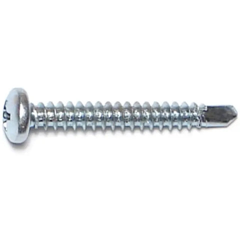 #8-18 x 1-1/4" Zinc Plated Steel Phillips Pan Head Self-Drilling Screws (23094)