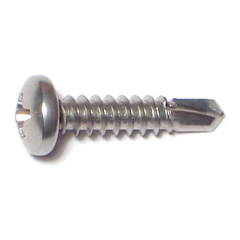 #8-18 x 3/4" 410 Stainless Steel Phillips Pan Head Self-Drilling Screws (24157)