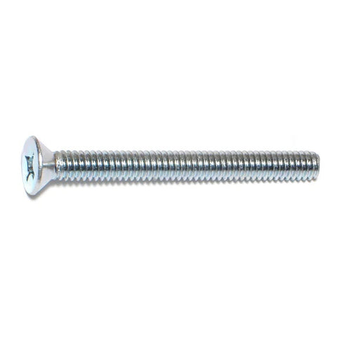 1/4"-20 x 2-1/2" Zinc Phillips Flat Head Machine Screws (24037)