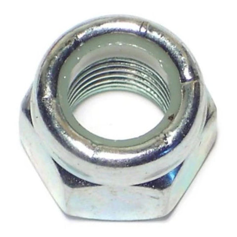 3/8"-24 Zinc Plated Grade 2 Steel Fine Thread Nylon Insert Lock Nuts (80278)