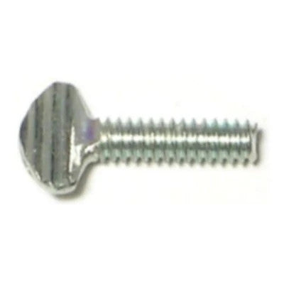 #6-32 x 1/2" Zinc Plated Steel Coarse Thread Spade Head Thumb Screw (80231)
