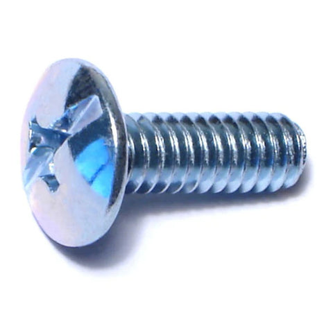1/4"-20 x 3/4" Zinc Plated Steel Coarse Thread Combo Truss Head Machine Screws (82145)
