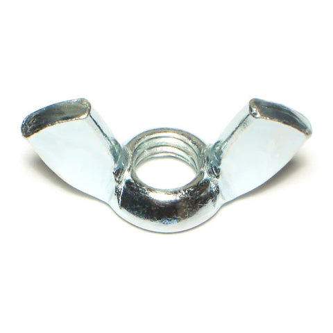 3/8"-16 x 1-7/16" Zinc Plated Steel Coarse Thread Cold Forged Wing Nut (80326)