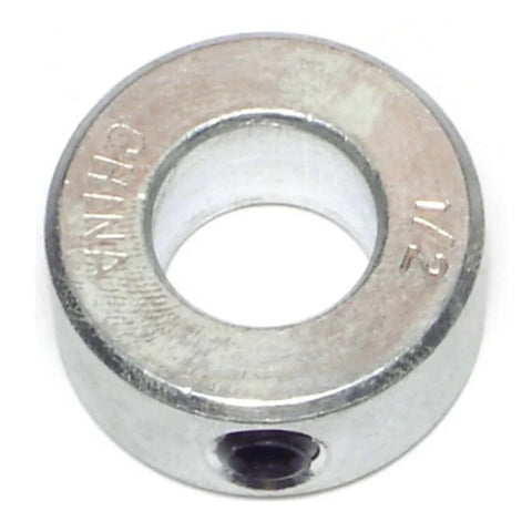 1/2" x 1" x 7/16" Zinc Plated Steel Shaft Collar (83944)