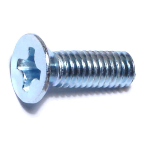 5/16"-18 x 1" Zinc Phillips Flat Head Machine Screw (80209)