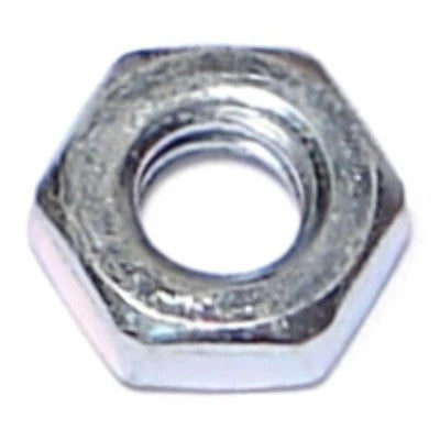 1/4"-20 x 1/2" Zinc Plated Steel Coarse Thread Hex Jam Nut (80351)
