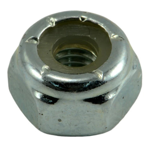 #10-32 Zinc Plated Grade 2 Steel Fine Thread Nylon Insert Lock Nut (80275)