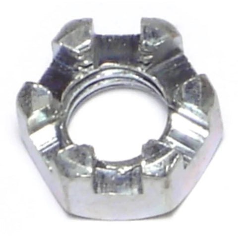 3/8"-16 Zinc Plated Steel Coarse Thread Slotted Hex Nut (87609)