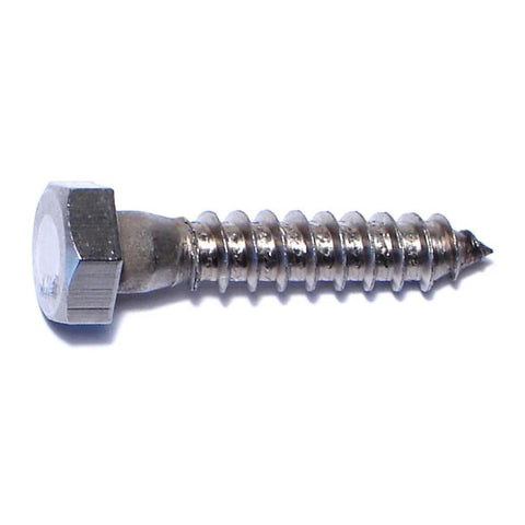 5/16" x 1-1/2" 18-8 Stainless Steel Hex Head Lag Screw (83483)