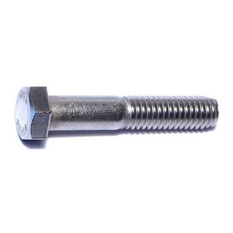 3/8"-16 x 2" 18-8 Stainless Steel Coarse Thread Hex Cap Screw (81765)