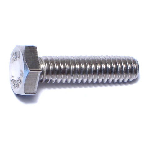 1/4"-20 x 1" 18-8 Stainless Steel Coarse Thread Hex Cap Screw (81742)