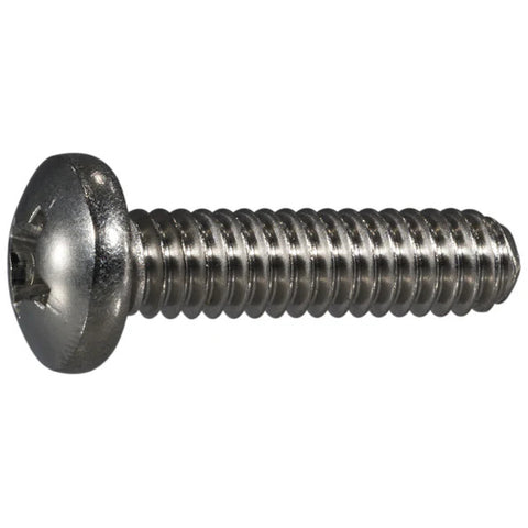 1/4"-20 x 1" 18-8 Stainless Steel Coarse Thread Phillips Pan Head Machine Screw (82493)