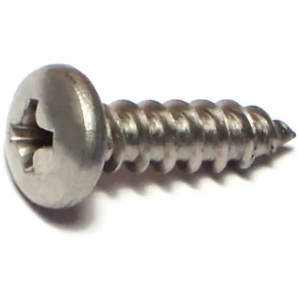 #10 x 3/4" 18-8 Stainless Phillips Pan Head Sheet Metal Screw (82266)