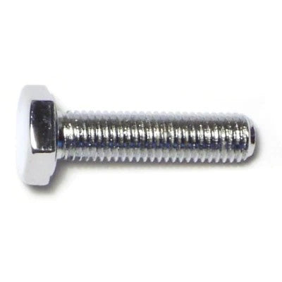 1/4"-28 x 1" Chrome Plated Grade 5 Steel Fine Thread Hex Cap Screw (87173)