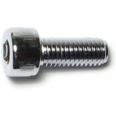8mm-1.25 x 20mm Chrome Plated Class 12.9 Knurled Head Hex Socket Cap Screw (87076)