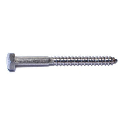 1/4" x 3" 18-8 Stainless Steel Hex Head Lag Screw (83476)