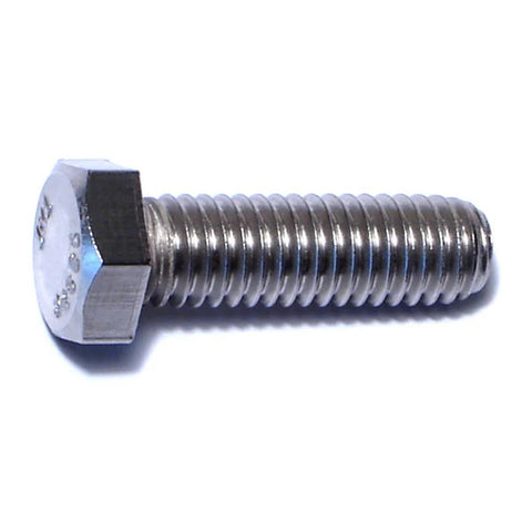 3/8"-16 x 1-1/4" 18-8 Stainless Steel Coarse Thread Hex Cap Screw (81763)