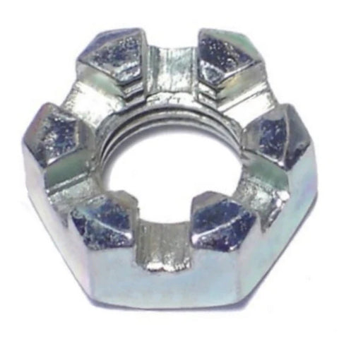 5/16"-24 Zinc Plated Steel Fine Thread Castle Hex Nut (80442)