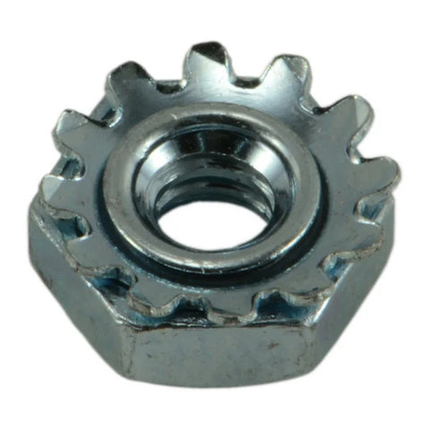 #6-32 Zinc Plated Grade 2 Steel Coarse Thread Kep Lock Nut (82292)