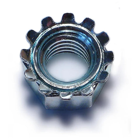 3/8"-16 Zinc Plated Grade 2 Steel Coarse Thread Kep Lock Nut (82298)