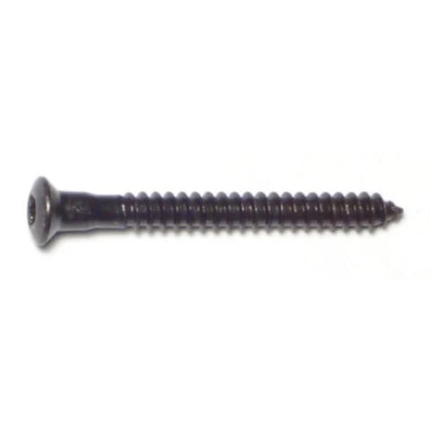 4.2mm x 40mm Black Oxide Star Drive Oval Head Sheet Metal Screw 984776)