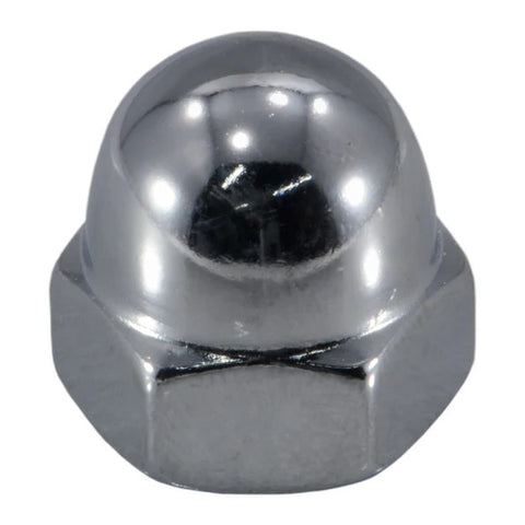 10mm-1.5 Chrome Plated Class 8 Steel Coarse Thread Acorn Cap Nut (87126)