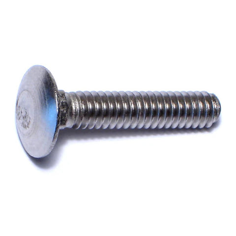 1/4"-20 x 1-1/4" 18-8 Stainless Steel Coarse Thread Carriage Bolt (83443)