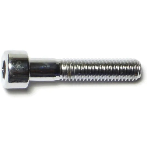 8mm-1.25 x 40mm Chrome Plated Class 12.9 Knurled Head Hex Socket Cap Screws (87078)