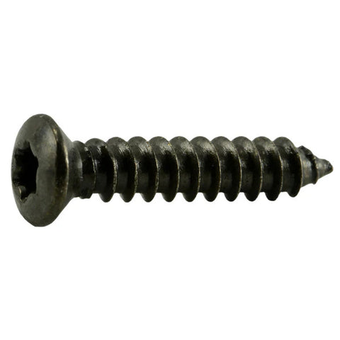 4.2mm x 20mm Black Oxide Star Drive Oval Head Sheet Metal Screw (84772)