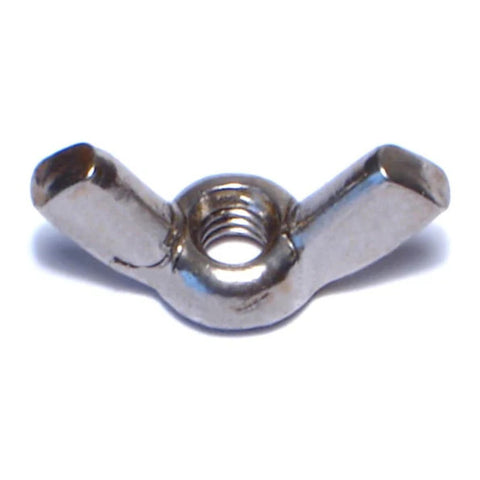 #8-32 x 29/32" 18-8 Stainless Steel Coarse Thread Cold Forged Wing Nut (82515)
