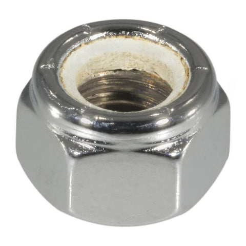 5/16"-24 Chrome Plated Steel Fine Thread Nylon Insert Lock Nut (87216)