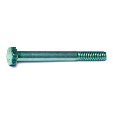 1/4"-20 x 2-1/2" Green Rinsed Zinc Grade 5 Hex Cap Screws (1 lb Bag) (05840)