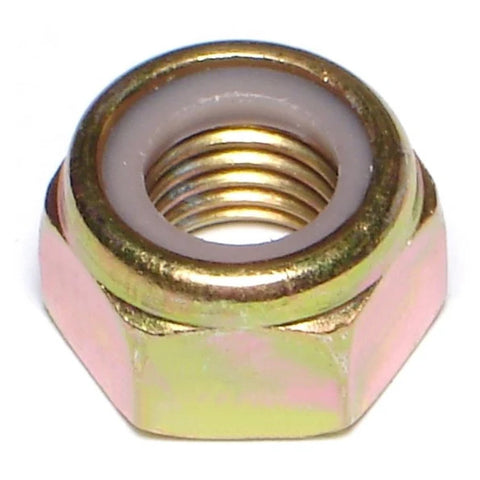 12mm-1.5 Zinc Plated Class 8 Steel Fine Thread Nylon Insert Lock Nut (88396)